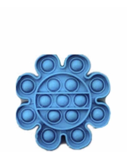 Assorted Color Flower Stress Reliever Toy MSD-03PP BLUE